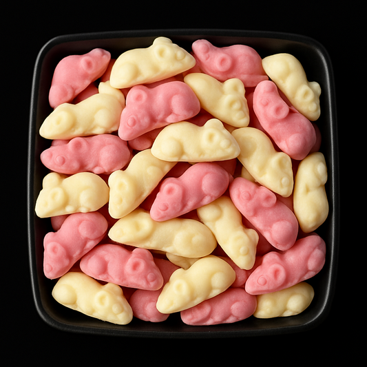 Pink and White Choco Mice