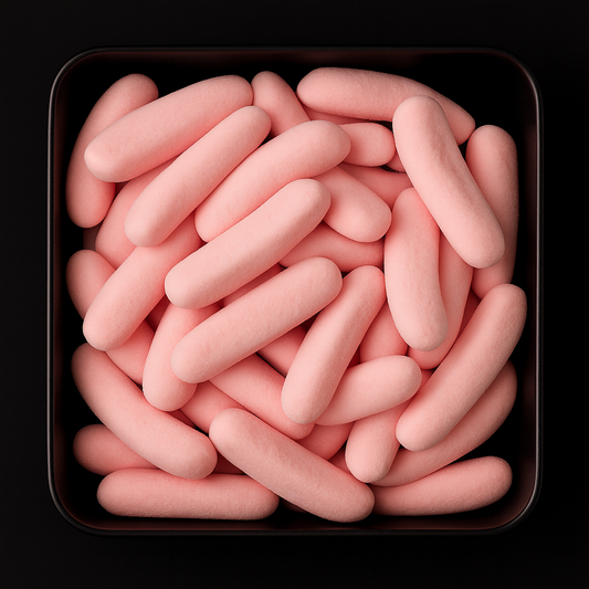 Strawberry and Banana Foam Sweets